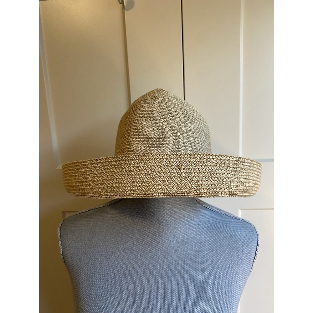Betmar New York Sun Hat Cap Upturned Paper Polyester Travel Beach